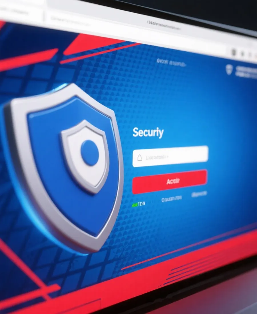 安全登录与注册入口示意